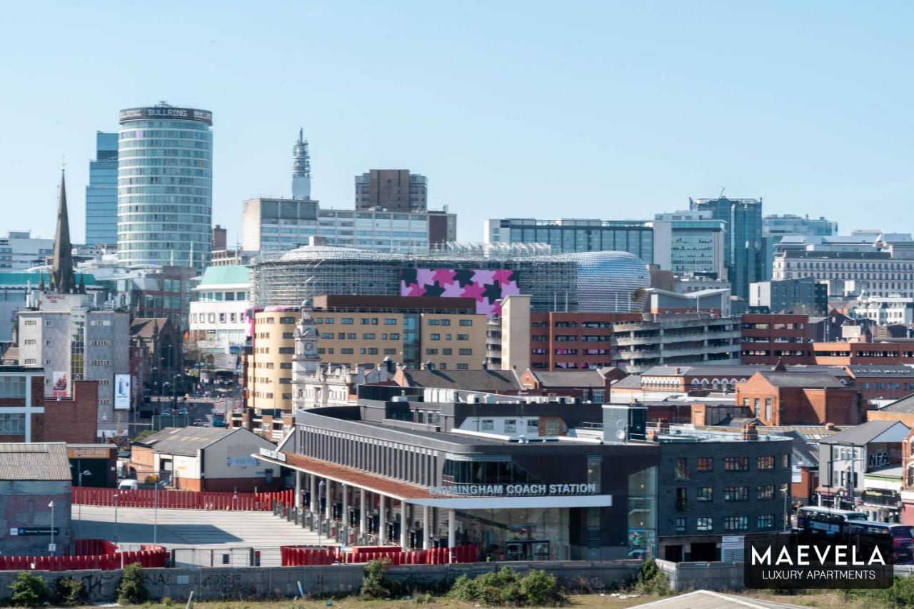 Maevela Apartments - Luxury Top Floor Penthouse - With Parking - 2 Bedroom New Build Apartment ✪ City Centre, Digbeth ✓ With Huge Patio Sliding Doors - City View - Rooftop Terrace - Ps4 & Smart Tv'S Бирмингем Экстерьер фото