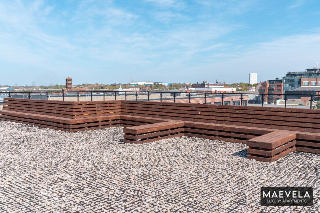 Maevela Apartments - Luxury Top Floor Penthouse - With Parking - 2 Bedroom New Build Apartment ✪ City Centre, Digbeth ✓ With Huge Patio Sliding Doors - City View - Rooftop Terrace - Ps4 & Smart Tv'S Бирмингем Экстерьер фото