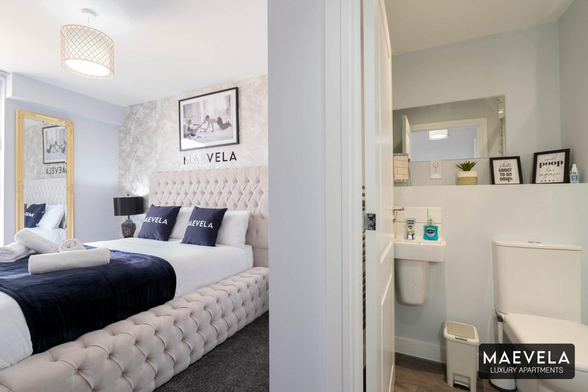 Maevela Apartments - Luxury Top Floor Penthouse - With Parking - 2 Bedroom New Build Apartment ✪ City Centre, Digbeth ✓ With Huge Patio Sliding Doors - City View - Rooftop Terrace - Ps4 & Smart Tv'S Бирмингем Экстерьер фото