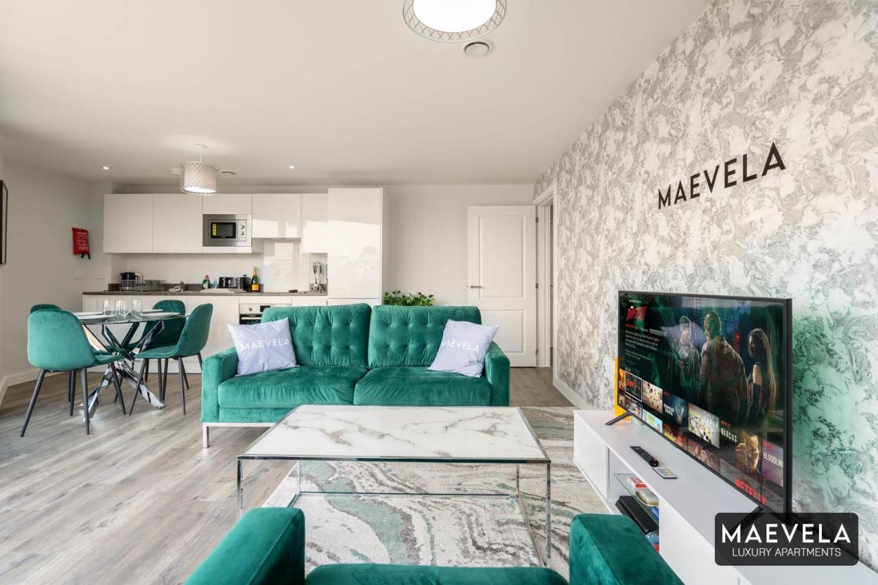 Maevela Apartments - Luxury Top Floor Penthouse - With Parking - 2 Bedroom New Build Apartment ✪ City Centre, Digbeth ✓ With Huge Patio Sliding Doors - City View - Rooftop Terrace - Ps4 & Smart Tv'S Бирмингем Экстерьер фото